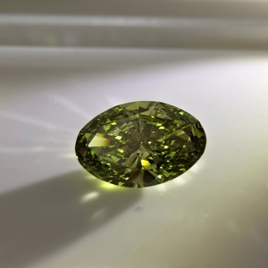 Diamante Cultivado en Laboratorio, Corte Oval Brillante, 2CT, Verde Intenso, Certificado IGI, VS2, Diamante Suelto - Product Image 4