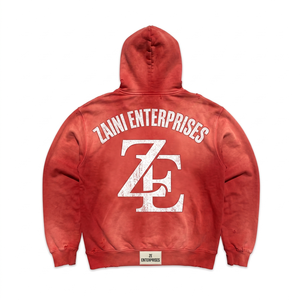 Sudadera con Capucha para Hombre, 350 Gramos, Premium, 100% Algodón, Lavado Ácido, Negra, Talla Grande, Transpirable, Ecológica, con Serigrafía y Bordado Personalizado - Product Image 2