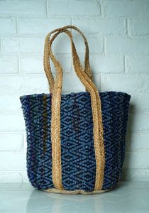 Bolsos de Mano de Yute Estilo Bohemio al por Mayor, Bolsos de Viaje Modernos de Tyntra para Mujer, Ideales para la Playa y Fiestas - Product Image 2