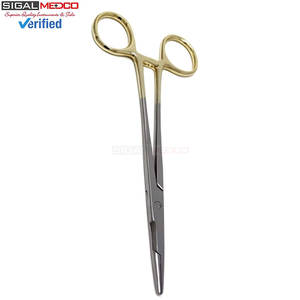 Portaagujas Olsen Hegar SIGAL MEDCO con mango dorado SM-SR-0316 de 5.5 pulgadas, acero inoxidable alemán de primera calidad, manual, para cirugía. - Product Image 4