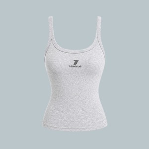 Débardeur côtelé vintage respirant et tendance pour femme, ajusté, avec design et étiquetage personnalisés, 100 % coton - Product Image 6