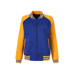 เสื้อแจ็คเก็ตวาร์ซิตี้ SGRho ทูโทน สีน้ำเงินรอยัลและสีทอง ผ้าฟลีซ - เสื้อโค้ทเบสบอลแบบ Letterman สำหรับผู้หญิง พรีเมียม ตกแต่งด้วยผ้าเชนิลล์ สไตล์วิทยาลัย - Product Image 1