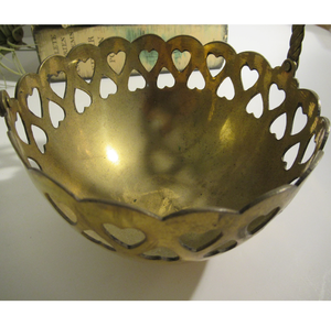 Best Quality Brass <b>Chocolate</b> Bowl Trending Decorative Brass Serving Bowl Snack Sweet Serving Bowl <b>Heart</b> Rim Design - Product Image 3
