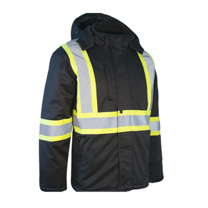 Chaqueta Bomber de Alta Visibilidad, Chaqueta de Seguridad Laboral de Dos Tonos para Hombre, Chaquetas de Seguridad Reflectantes de Alta Visibilidad para Hombre, Genuinas para Adultos - Product Image 4