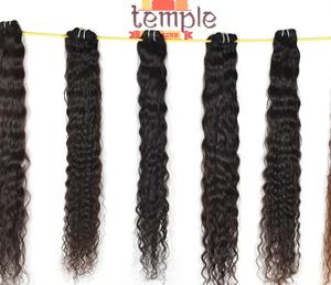 Extensions de cheveux humains indiens bruts, couleur naturelle, Deep Wave, double trame, non colorés, non traités - Product Image 2