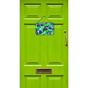 Wisconsin madera violetas acuarela colgante de pared Multicolor aluminio Metal signo para cocina Bar baño decoración del hogar 8HX12W - Product Image 2