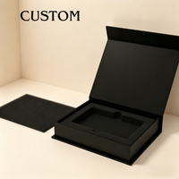 Boîte cadeau en carton rigide magnétique de luxe avec logo personnalisé, gaufrage, emballage écologique pour bijoux, cosmétiques, cadeaux d'anniversaire