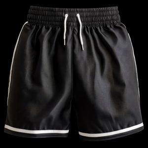 Shorts de basketball rétro à taille élastique, double maille brodée, avec poches zippées, modèle NBA, collection 1000 City - Product Image 2