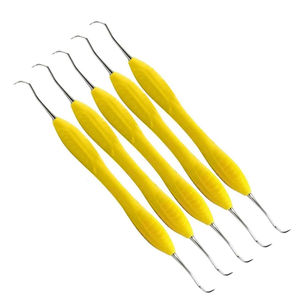 Curette Gracey professionnelle manuelle en acier inoxydable multicolore, instruments dentaires parodontaux de haute qualité, norme CE - Product Image 3