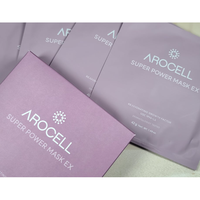 Mascarilla Facial de Colágeno Orgánico AROCELL con Ácido Hialurónico, Hidratante, Reafirmante y Nutritiva, 4 Unidades, Súper Potente, Cuidado de la Piel Coreano