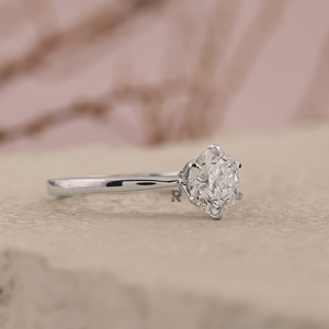 Anillo de Compromiso Minimalista Talia Solitaire con Diamante CVD Cultivado en Laboratorio de 6 Puntas, 1-5 Quilates, Certificado IGI, VS1, Color E, Corte EX - Product Image 2