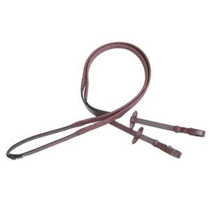 Reinillas de equitación de caucho premium duraderas con extremos de cuero genuino, antideslizantes para equitación inglesa - Product Image 2