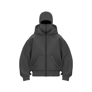 Sweat à capuche zippé rouge pour homme, décontracté, en molleton 100% coton, manches longues, poche kangourou, poignets côtelés, anti-plis, séchage rapide, écologique - Product Image 4