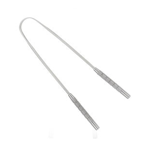 Herramienta de Cuidado Bucal de Alta Calidad, Raspador de Lengua de Acero Inoxidable de Grado Quirúrgico, Reutilizable, Compuesto de Cobre y Plástico - Product Image 1