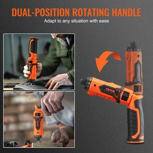 4V 7Nm Electric Cordless <b>Screwdriver</b> <b>Set</b> Rechargeable Power Screw Drivers 11 Accessory Kit Charging Cable LED Light Dual Pos - Product Image 3