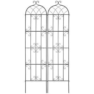 2 Confezioni di Tralicci da Giardino in Metallo Antiruggine 87 x 20 Pollici per Rose Rampicanti da Esterno - Recinzioni, Tralicci e Cancelli - Product Image 1