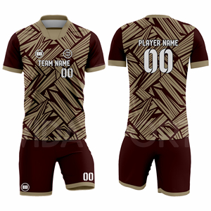 Custom Plus Size Soccer Jersey Set 100% Polyester Lightweight Breathable Moisture-Wicking Quick Dry Team Uniforms OEM Sizes - Product Image 1