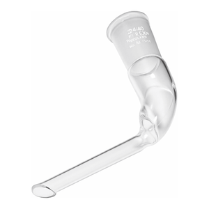 Adaptador de Tubo Angulado PYREX 105 de Vidrio Borosilicato con Unión 24/40 para Destilación - Product Image 1