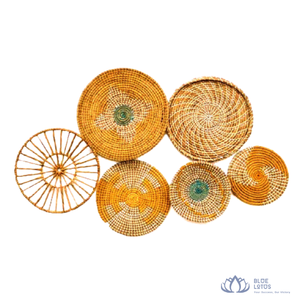[AVAILABLE] | Seagrass <b>Plates</b> Handmade Woven <b>Wall</b> Hanging Platter For Hotel Airbnb Home Interior <b>Decor</b> from Vietnam - Product Image 1