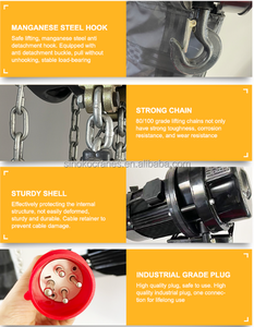 Palans électriques à chaîne de <span class=keywords><strong>type</strong></span> HHBB de 1 tonne, 2 tonnes, 3 tonnes, 5 tonnes, 10 tonnes avec télécommande, fabriqués en Chine - Product Image 5