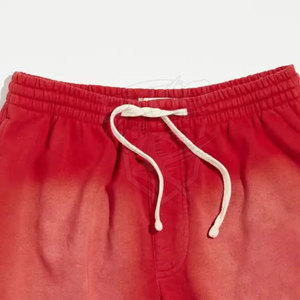 Shorts amples à taille élastiquée, délavés à l'acide, vente en gros, personnalisables, grandes tailles, pour usage décontracté - Product Image 6