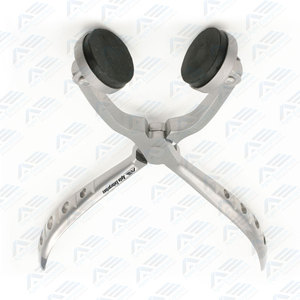 Pince optique pour le réglage et la fixation des lunettes Outil de précision avec embouts en caoutchouc Diamètre 25mm Tâches optiques et d'opticien - Product Image 4
