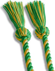 Nuevo Cordón Metálico Trenzado Verde y Dorado Modelo 2026 con Borlas para Uso en Prendas, con Precio Económico y Servicio OEM - Product Image 3