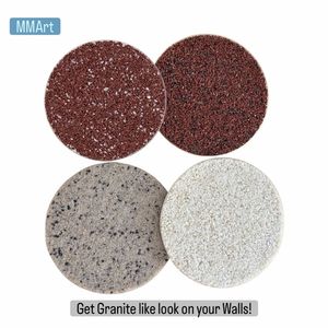 กรวดกรวดกลมสีดำลายจุดสีน้ำเงินสำหรับทาสีผนังแบบมีพื้นผิว - Product Image 3
