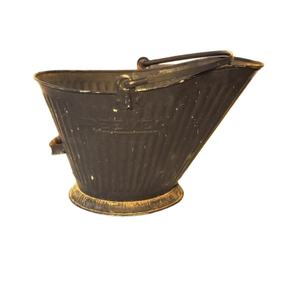 Seau à charbon en métal, forme ovale, seau à charbon à prix de gros, accessoires en métal tendance, seau à cendres de feu de patio - Product Image 1