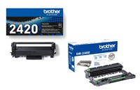 Cartouche de toner noire authentique TN-2420, rendement 3000 pages, garantie 12 mois, emballage original en vrac