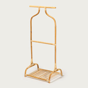 Porte-vêtements et étagères à chaussures en rotin, prix de gros, support de rangement pour vêtements, tringle à vêtements - Product Image 2