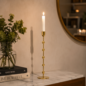 Support de bougie en laiton, chandelier pour bougies coniques, décoration d'intérieur, centre de table, décoration de mariage et d'événements, fournisseur en gros - Product Image 3