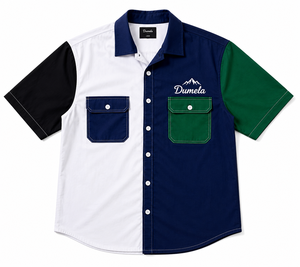 เสื้อยืดคอกลมแขนสั้นทรงปกติสำหรับผู้ชาย ยี่ห้อ Dumela ผ้าถักด้านหน้า 100% ผ้าฝ้ายเนื้อแน่น 180 กรัม ระบายอากาศได้ดี ป้องกันการเป็นขุย - Product Image 1