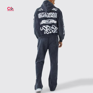 Survêtements pour hommes à col rond, sérigraphiés, effet délavé à l'acide, personnalisables, qualité supérieure, meilleures ventes, vente en gros - Product Image 4