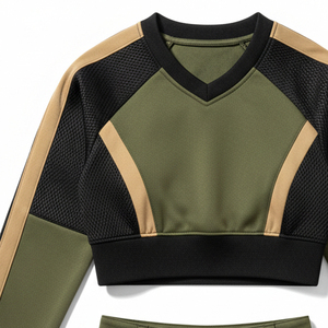 Tenues de compétition de cheerleading respirantes OEM, uniformes sexy pour femmes, créez votre propre tenue professionnelle pour équipe de danse - Product Image 5