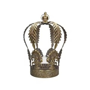 Corona Navideña Decorativa de Metal, Adorno de Pared de Lujo para Decoración Interior de Temporada - Product Image 5