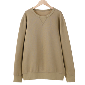 Sudadera de Alta Calidad, Sólida, Bordada, con Cuello Redondo, Corte Holgado, de Poliéster/Algodón, Peso Medio, Transpirable, Jersey Digital - Product Image 4