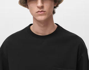 Top Quality 260GSM Heavy Weight <b>Box</b> Fit 100% Cotton <b>Drop</b> Shoulder Oversized Cropped Boxy Plus Size T Shirts for Men - Product Image 5