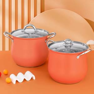 Casserole élégante en fonte émaillée avec couvercle en verre, casserole isolée pour le stockage des aliments chauds - Product Image 3