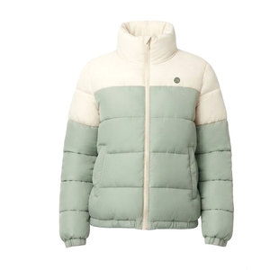Fashionable Puffer <b>Jacket</b> <b>Women</b> Cozy Outdoor <b>Jacket</b> With <b>Lightweight</b> High Neck Full Zipper Side Pockets And Winter Comfort - Product Image 5