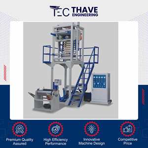 Machine d'extrusion de film soufflé de qualité supérieure pour une expérience optimale, moteur AC 10 CV, production HDPE 40-80 kg/h, garantie 1 an - Product Image 6