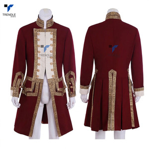 Camisa Chaqueta Formal Azul Marino para Hombre, Doble Botonadura, con Bordado Dorado, Cuello Mao, Manga Larga, para Invierno - Product Image 3