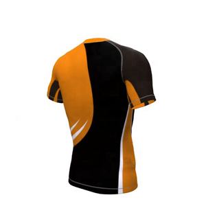 2025 nuevo diseño hombres Rash Guard tela personalizada Rash Guard manga corta transpirable Rash Guard para hombres - Product Image 6