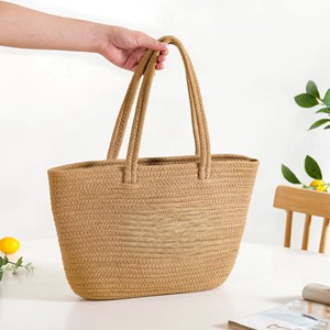 <b>Canvas</b> Tote <b>Bag</b> <b>Large</b> Size Shoulder Handle Geometric Pattern Daily Use Shopping <b>Bag</b> Minimalist Style - Product Image 6