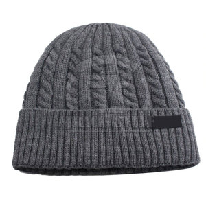 2026 New Design 100% <b>Wool</b> Breathable & Waterproof Winter <b>Beanie</b> Hats OEM Service Wholesale Custom Made with Custom Logo - Product Image 4