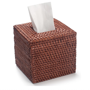 Handwoven Honey Brown <b>Rattan</b> Clothing Organizer <b>Cube</b> Classic Design Lightweight Eco Friendly Multifunction Home Accessories LAC - Product Image 1