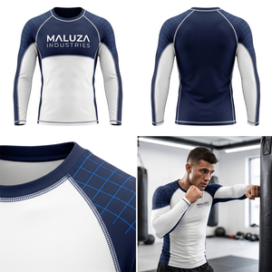 OEM Unisex Short Sleeve Rash Guard Swimwear UV Protection <b>Compression</b> Athletic Jersey Fitness Gym Training 100% Cotton Quick Dry - Product Image 4