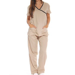 Ensemble de blouses médicales en coton et polyester, personnalisable avec logo, gilet d'été léger pour spa, uniforme d'infirmière, tenue de travail – Vente chaude - Product Image 1