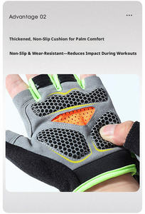 Custom <b>Half</b> Finger Fitness Gloves Breathable Non <b>Slip</b> Gym Workout Weightlifting Gloves Training Sports Gloves OEM ODM Wholesale - Product Image 6