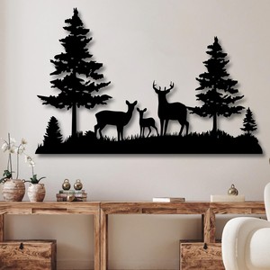 Art mural rectangulaire minimaliste en bois de pin noir avec résine époxy - Fait à la main - Product Image 3